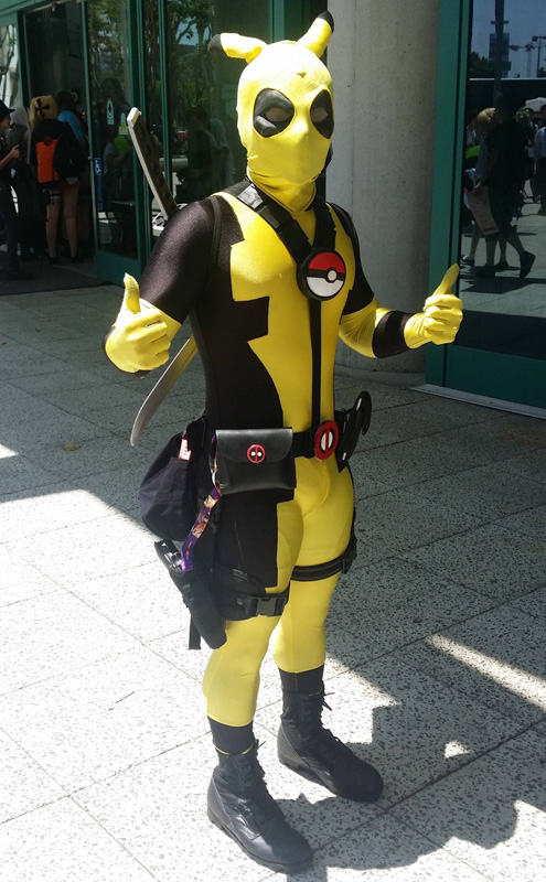 Deadpool Pikachu Cosplay Costume For Halloween 15070244